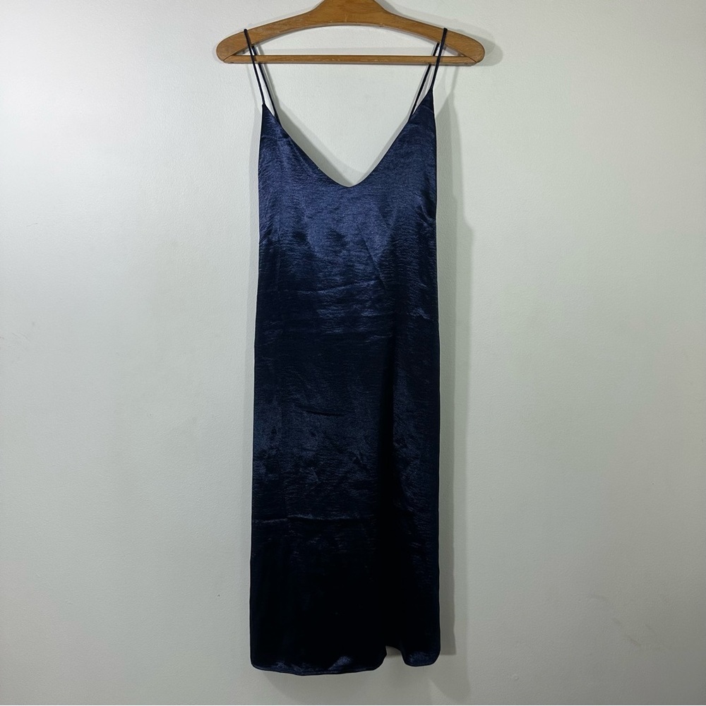 NWT Lumiere Shimmer Cami Navy Blue Dress - Picture 2 of 10